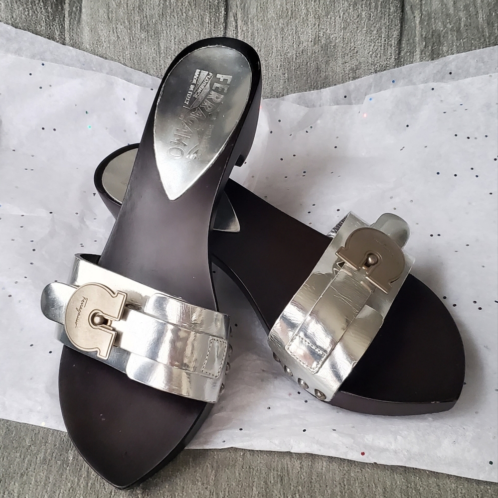 Salvatore Ferragamo Slides  W/COA